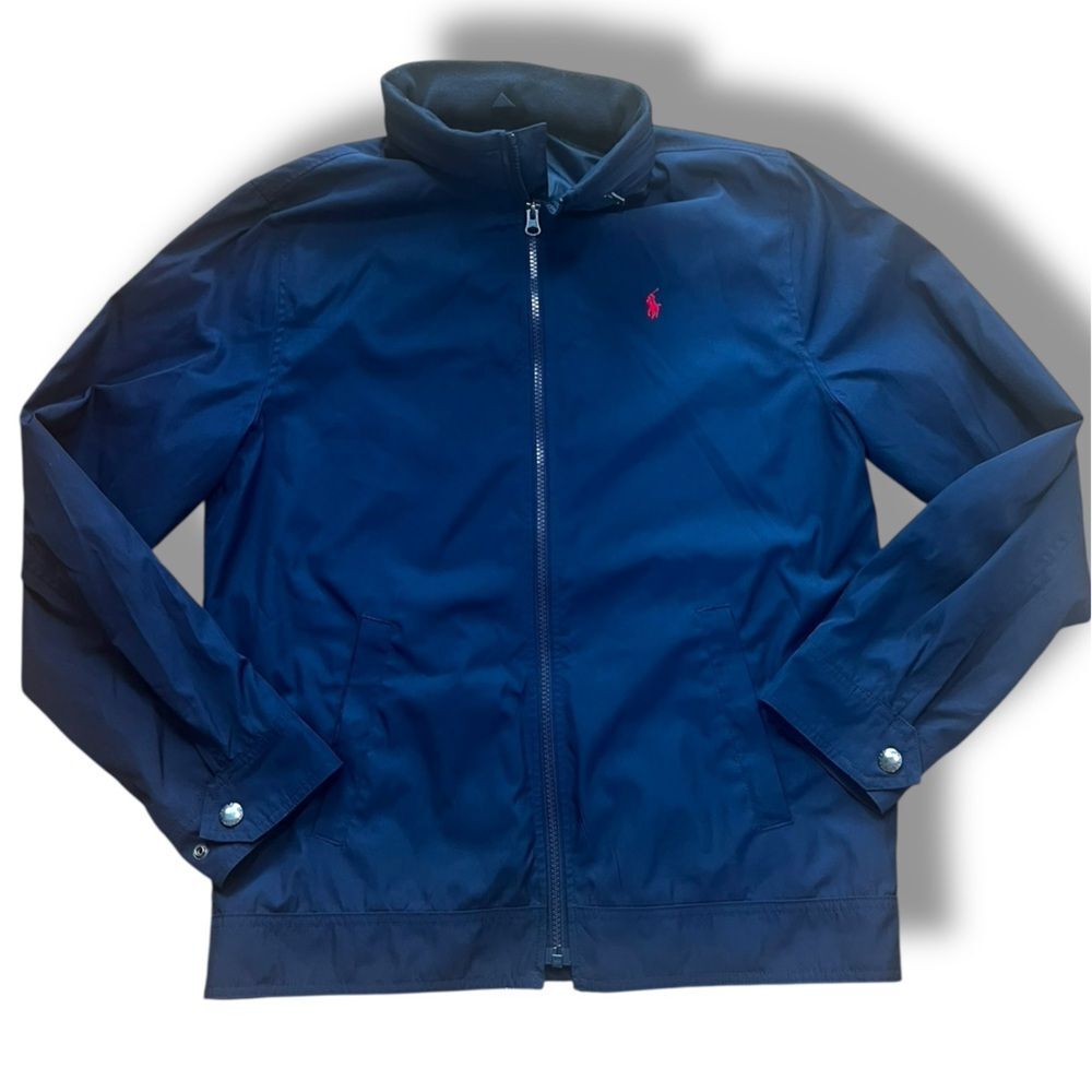 POLO Ralph Lauren Blue Kids P-Layer 1 Hooded Jacket Size XL 18-20 Outdoor Zip - Picture 3 of 15